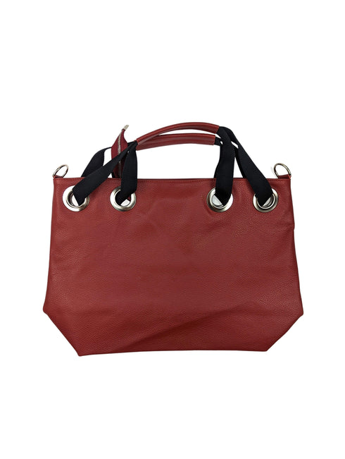 leather shopper